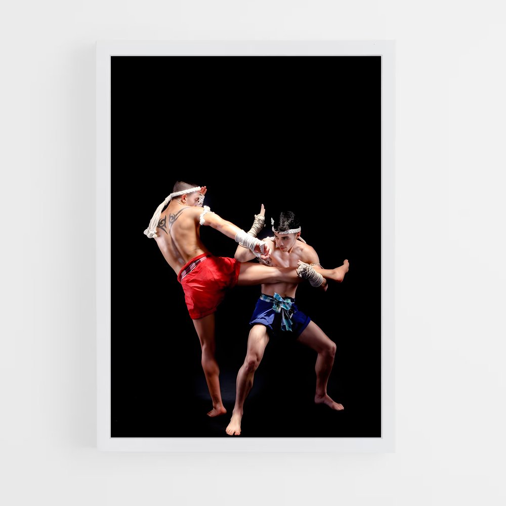 Poster Duel dans l'Obscurité – affiche Muay Thai (vue 3)